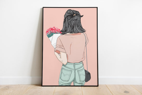 Elegant Floral Wall Art for Wedding & Event Branding