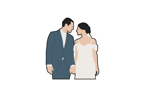 Elegant Portrait Wedding Illustrations for Design Professionals