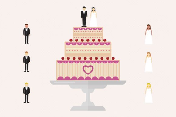 Elegant Wedding Cake Illustrations: A Designer's Guide