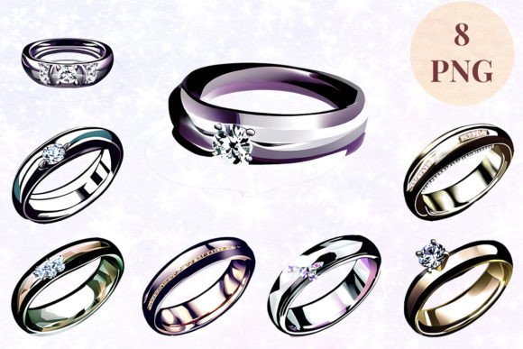 Elevate Projects with Wedding Ring 66 Clipart PNG
