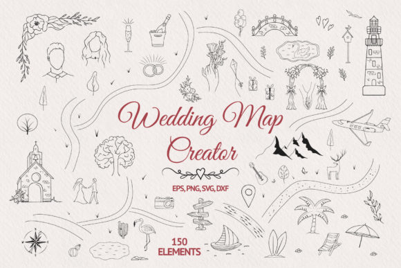 Elevate Your Designs with a Hand Drawn Wedding Map Creator