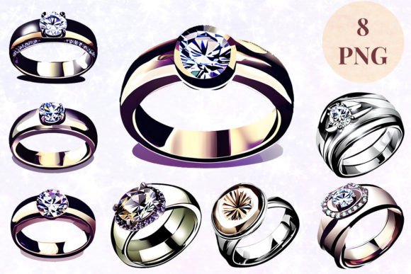 Elevate Your Designs with Wedding Ring Clipart PNG