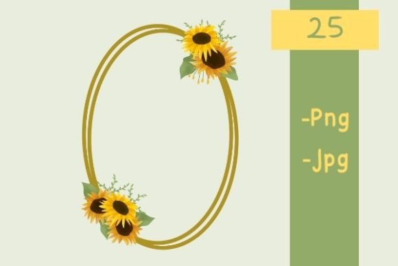 Sunflower Frame for Wedding Decorations: A Design Asset Guide